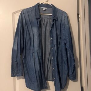 Old Navy Women's Denim Button Down Shirt
